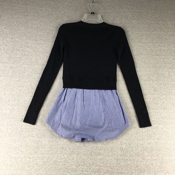 Veronica Beard Sweater Womens Extra Small Rocha Mixed Media Pullover Merino Wool - Picture 6 of 6